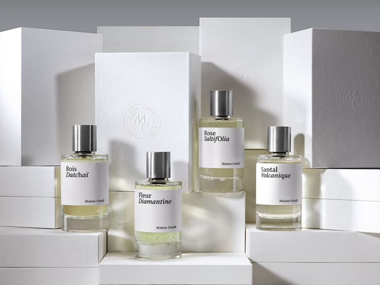 clean beauty no plastic range sustainable Haute Parfumerie bottles boxes - Maison Crivelli